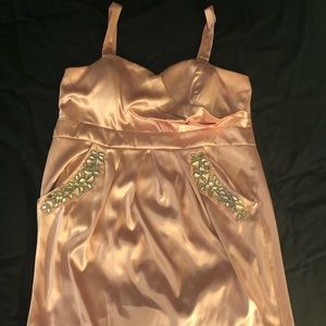 Rose pink party dress